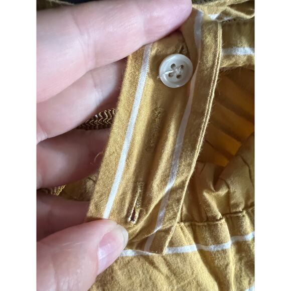 The Great Women's Striped Laurel Midi Dress Sleeveless Yellow/White Size 3 (L) - Picture 13 of 16